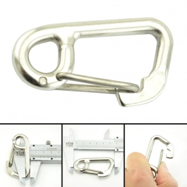 Hot Sale Diving Buckle 316 Stainless Steel Simple Scuba Diving Buckle Clip Carabiner Hooks Camping Hanging Kayak Boat Accessory